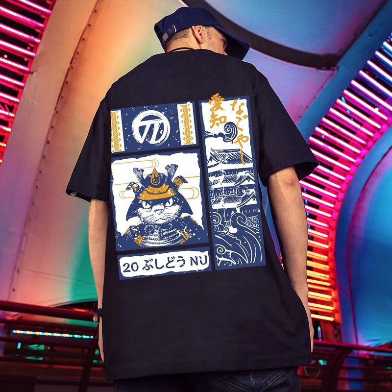 

Blue Planet Printed Men's Hip Hop T shirt High-quality Comfortable Breathable Fashion Street Daily Travel Home Party, White;black