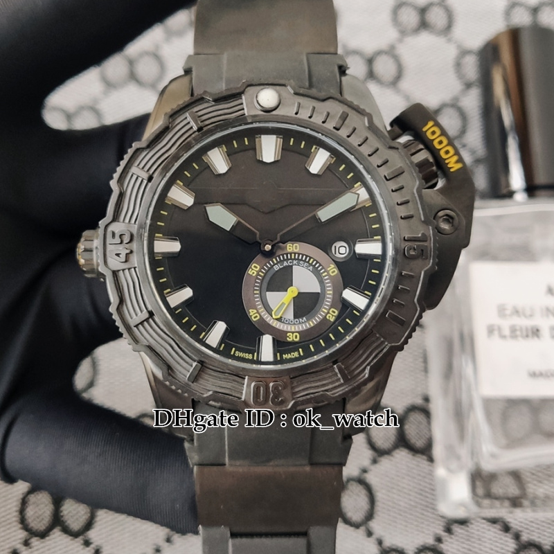 

High Quality Deep Dive 3203-500LE-3/BLACK-OMW Automatic Mens Watch Black Dial 43mm Gents Sport Watches Rubber Strap 4 Colors