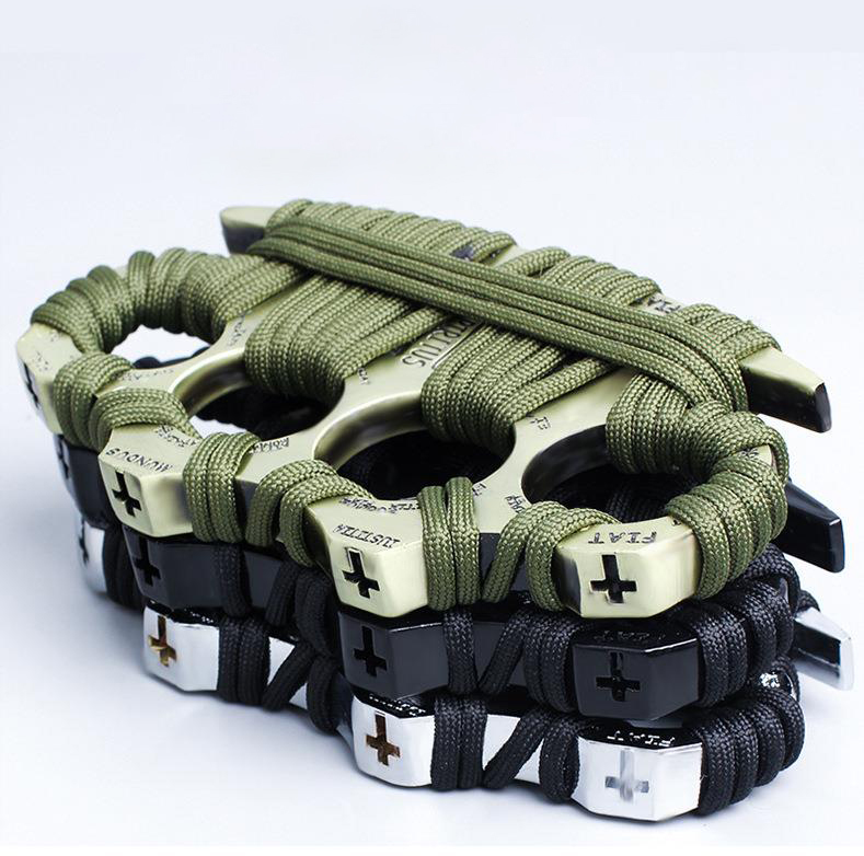 

Thick Large Metal Knuckle Finger Tiger Iron Fist Zinc Alloy High Hardness Outdoor Edc Self-defense Vehicle Window Breaker Tool Hw618