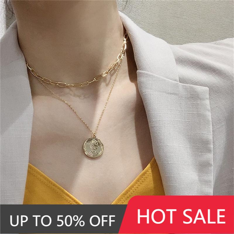 

Pendant Necklaces 2021 Necklace For Women Bohemia Popcorn Chain Multi-layer Female Simple Gift Fashion Jewellery, Silver
