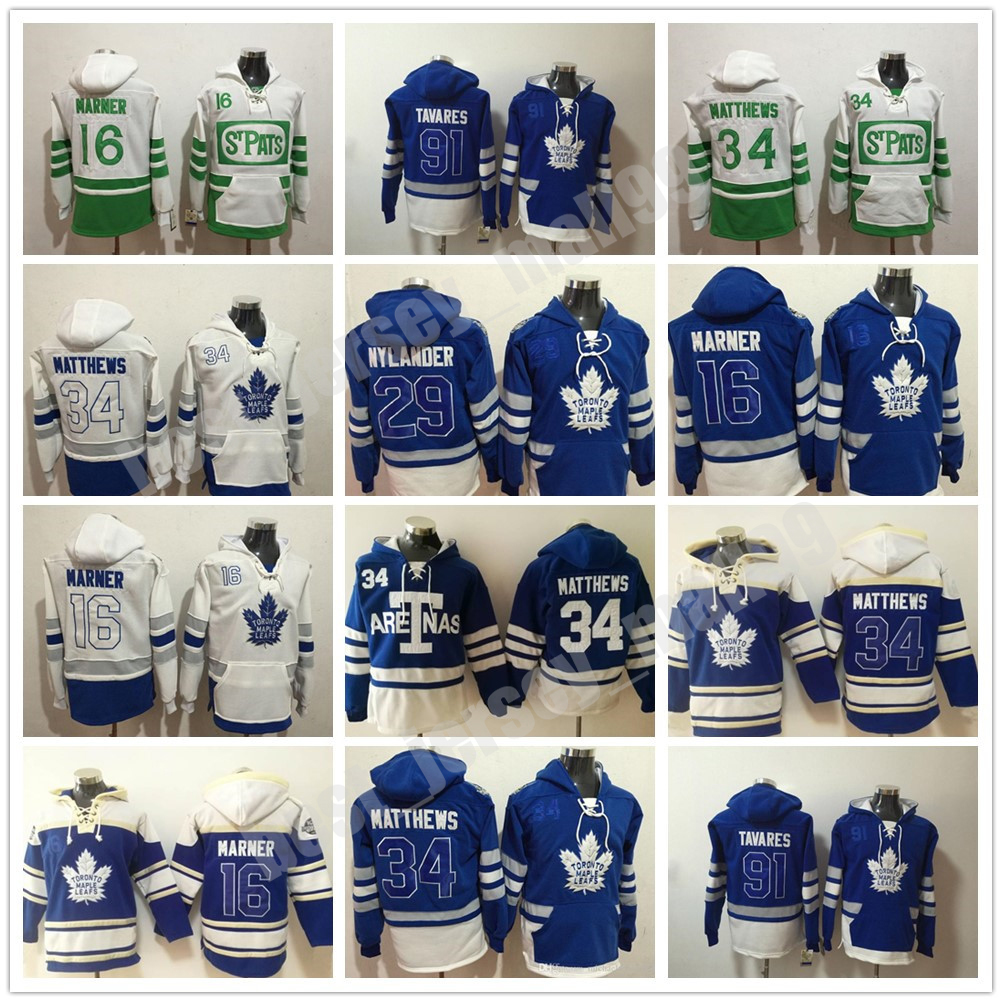 

Toronto Maple Leafs Hoodies Hockey 91 JohnTavares 16 Mitch Marner 29 William Nylander 34 AustonMatthews Sweatshirts Jersey, Colour 1