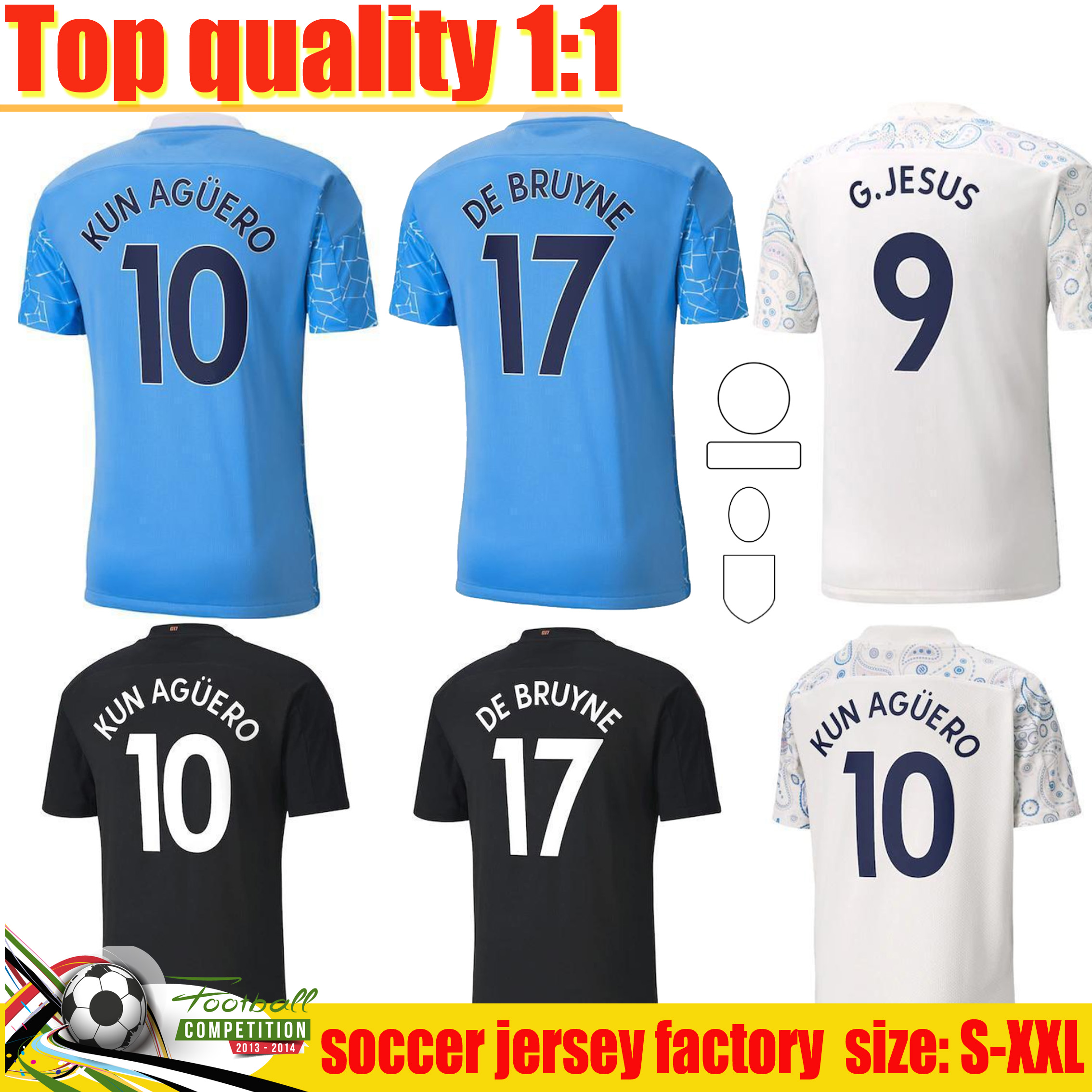 

Manchester soccer jersey 2021 Champions League G. JESUS CITY FERRAN DE BRUYNE KUN AGUERO MAHREZ FODEN BERNARDO RÃBEN football shirts MAN uni, Black;yellow