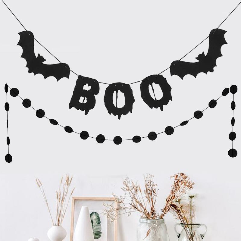 

Party Decoration Halloween Horror Pumpkin Bunting Flag Props Ghost Banner Garland Supplies