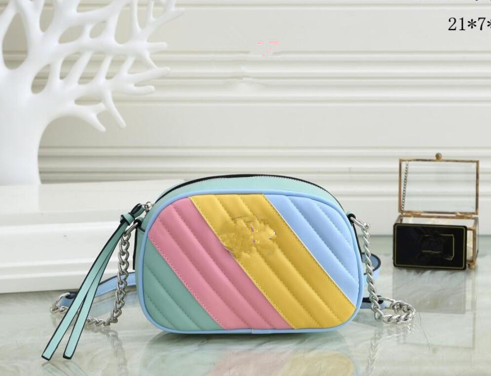 

high qulity bag classic womens handbag flower ladies composite tote leather clutch Cross Body female Silver Chain Shoulder Bags Crossbody Messenger Purse Wallet, Multi-color