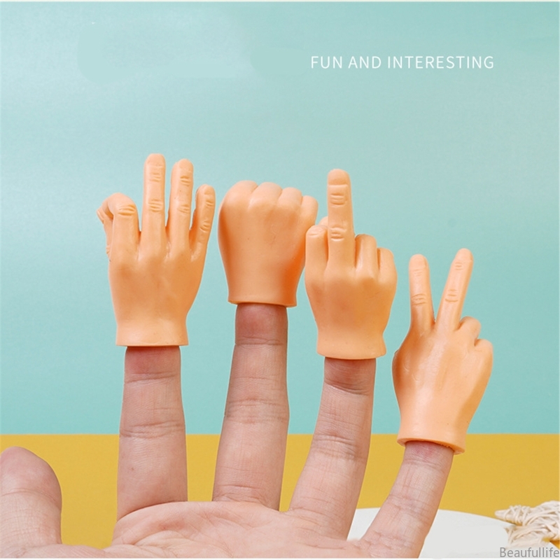 

Cat Toys Tiny Hands for Cats Props Silicone Funny Mini Creative Finger Fidget Small Hand Tease Pets Game Toy