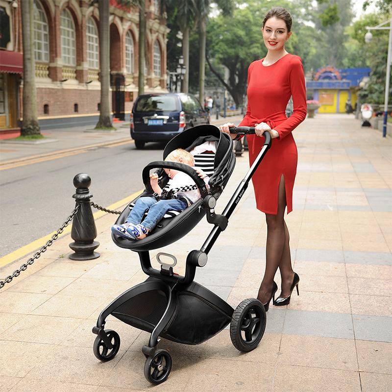 

Strollers# Baby Stroller 3 In 1, Mom Travel System High Land-scape With Bassinet 2021 Folding Carriage For Borns