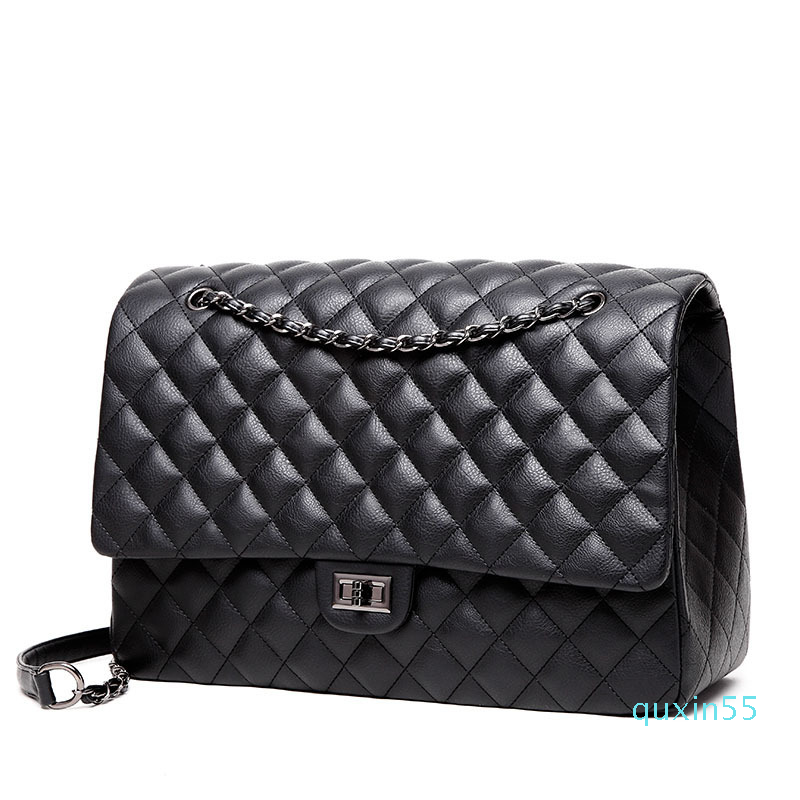 

Bags Winmax Large Capacity Women Office Chain Shoulder Travel Luxury Handbags for Girls Leather Pu Quilted Bolsa Feminina