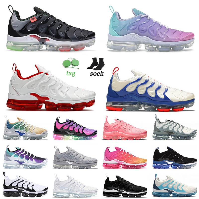 

2021 Top Quality Tn Plus Running Shoes Big Size 13 University Blue White Volt Griffey Cherry Atlanta Black Royal Light Bone Pastel Trainers Sneakers 36-47, C29 barely volt 36-40