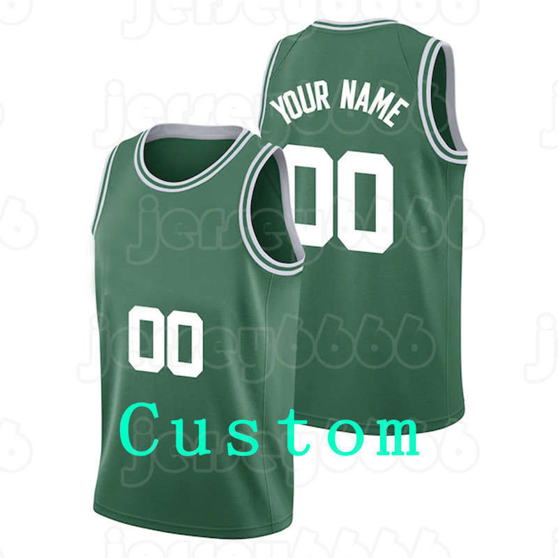 

Mens Custom DIY Design personalized round neck team basketball jerseys Men sports uniforms stitching and printing any name and number Size s-xxl green White Black