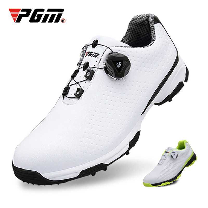 

New Golf Shoes Men Sports Waterproof Knobs Buckle Breathable Anti-slip Mens Training Sneakers 210706, See chart