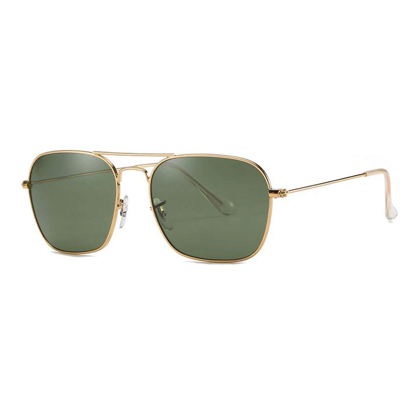 

High Quality Womans Sunglasses Glass Lens Luxury Mens Sun glasses UV Protection men Designer eyeglass Metal hinge Fashion women spectacles w, White;black