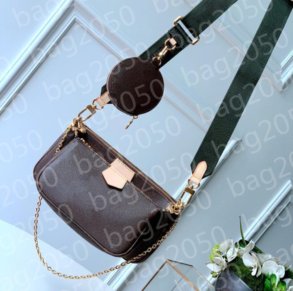 

Fashion handbags Multi pochette accessoires purses Women favorite mini pochette 3pcs accessories crossbody bag shoulder bags, Blue