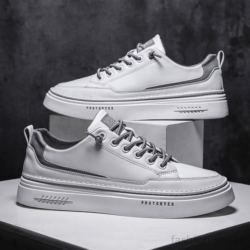 

men casual shoes canvas sneakers classic designer white grey brown leather fashion shoe mens trainer sports jogging walking, # 1