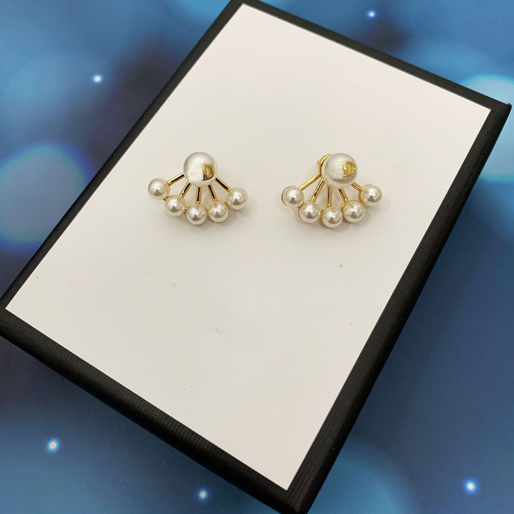 

2021 Charm Pearl earrings with letter for women party wedding lovers gift jewelry engagement Bride