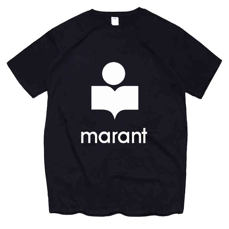 

Women's Marant Printed t Shirt Summer Short-sleeved Letters Harajuku Tshirt O-neck Casual T-shirt Trendy Brand Tees, White