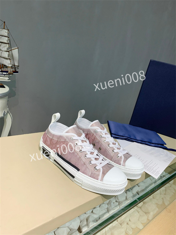 

Top Quality New B23 shoe Designer transparent printing luxury high-top Genuine Leather casual shoes b22 canvas man woman fashion sneakers rx211102, Choose the color