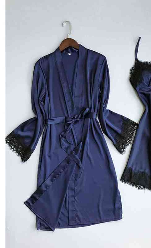 

Sexy underwear black perspective allure lace wrap dress oversize pajamas 028 211203, Red