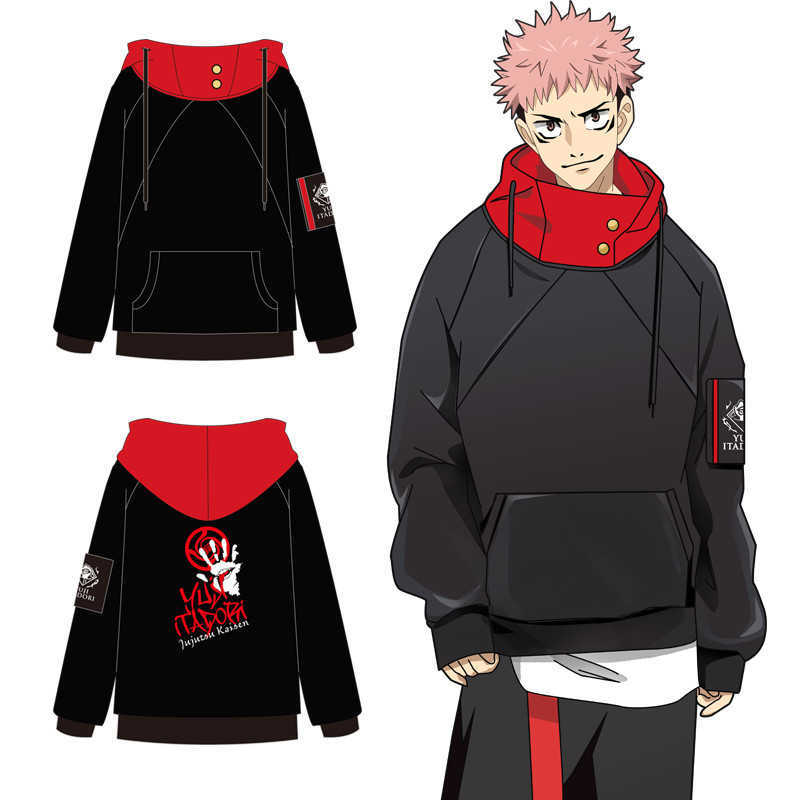 

Anime Jujutsu Kaisen Gojo Satoru Itadori Yuji Cosplay Costume Adult Unisex Pullover Coat Casual Hoodie Jacket Pants Y0913