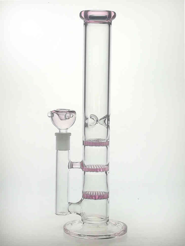 

Glass Bongs dab rig Bong Glass Hookah Bongs & Pipes (38)mm 12inch Beaker with 14mm bowl 350G/Pc for GB038