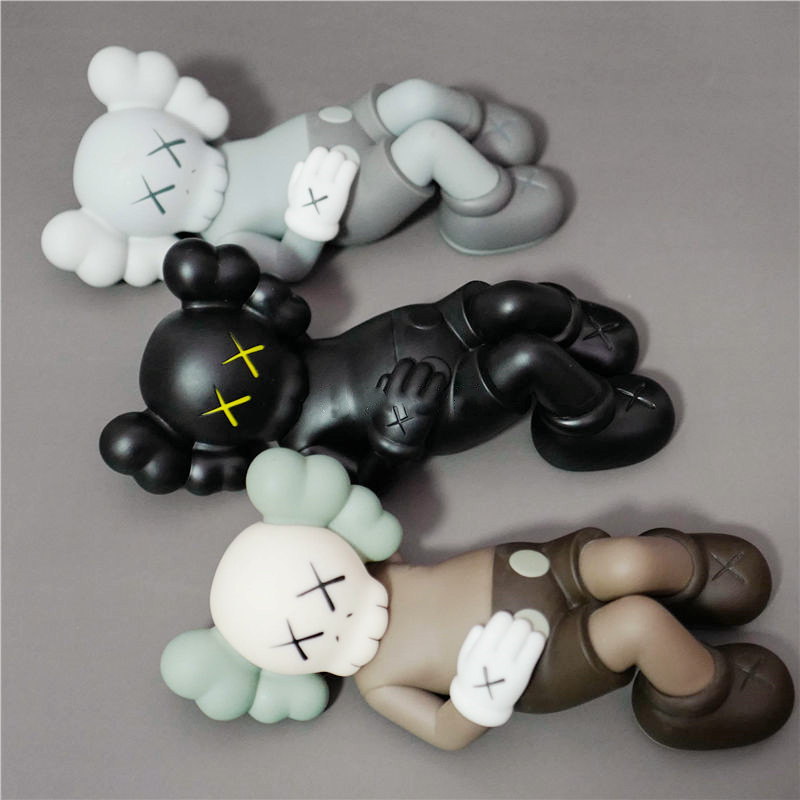 

Best-selling 28CM 0.8KG Originalfake K A W S Companion Half lying style for Original Box Action Figure model decorations toys gift