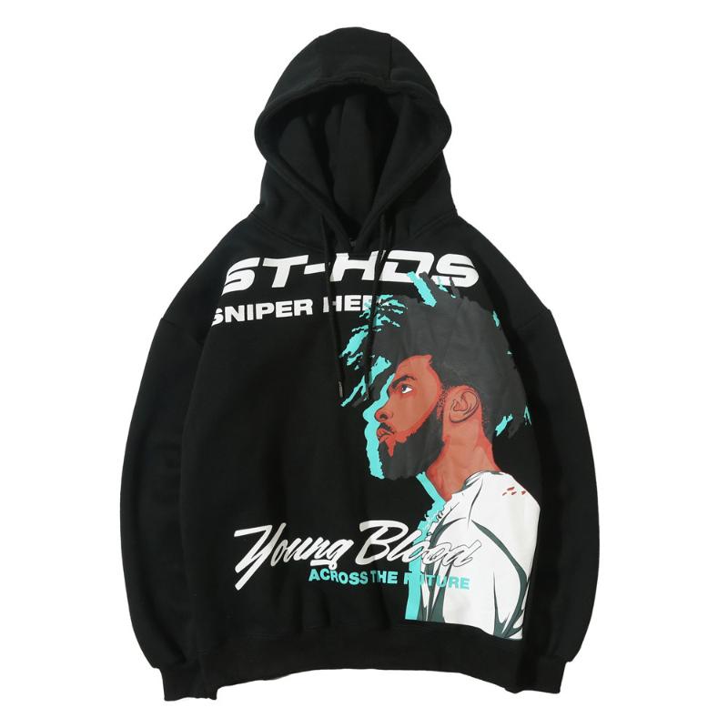 

Women's Hoodies & Sweatshirts Mens Women 3D Cool Boy Print Pullover Hooded Harajuku Hiphop Casual Fleece Hoodie Top Fashion Streetwear, Black