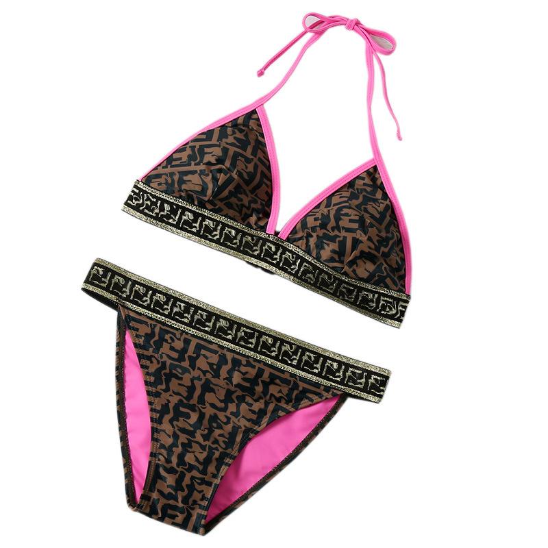 

New Arrival Top Quality Designer FF Swimsuit Summer Beach Bikini Swimwear For Women Sexy Size -XL