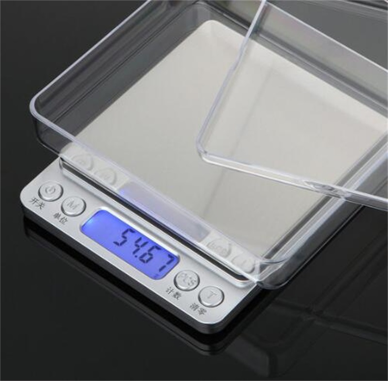 

Portable Digital Kitchen Bench Household Scales Balance Weight Digital Jewelry Gold Electronic Pocket Weight + 2 Trays balance 414 V2