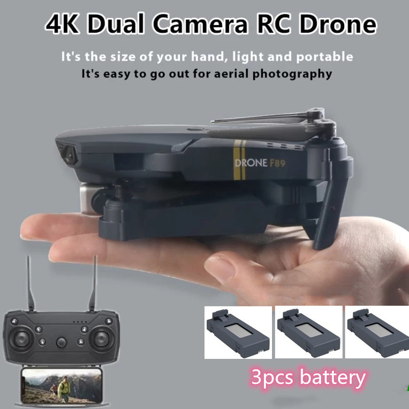 

New Drone With 4K HD Dual Camera WIFI FPV Drones Trajectory Flight 3D Flight Headless Mode RC Quadcopter Altitude Hold Aircraft, 1080p 1 battery