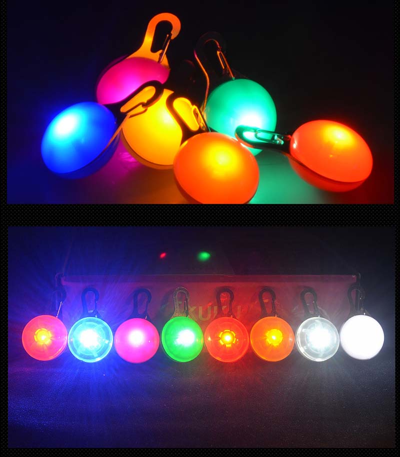 

500pcs Multi Colors LED Pet Dog Collar Collars Light Tag Colorful Flashing Luminous Supplies Glow Safety Xmas Pendant