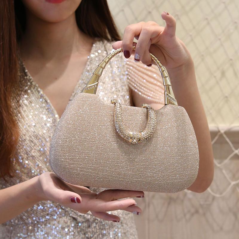 

Evening Bags Diamonds Luxury Party Handbags Bucket Design Purse Rainbow Color Women