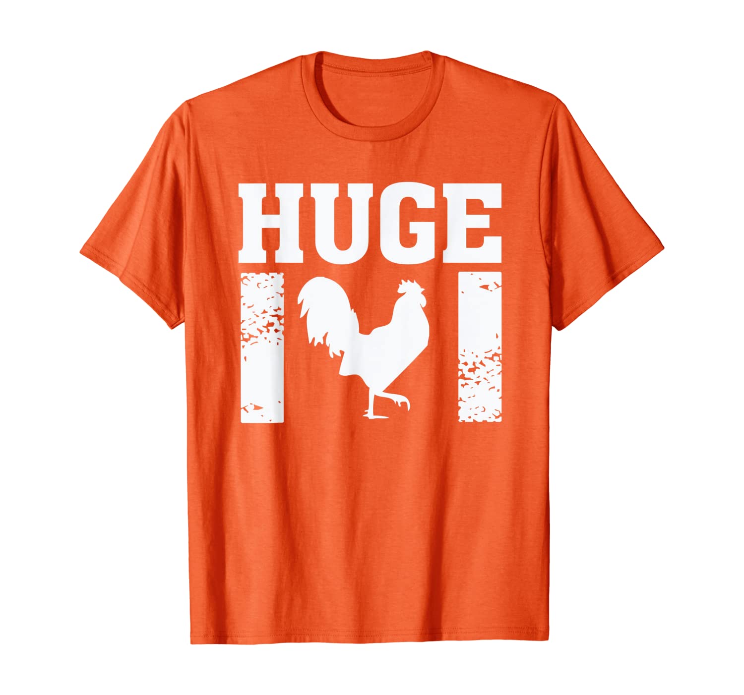 

Huge Rooster - Cock a doodle do Funny Humor Silhouette T-Shirt, White;black