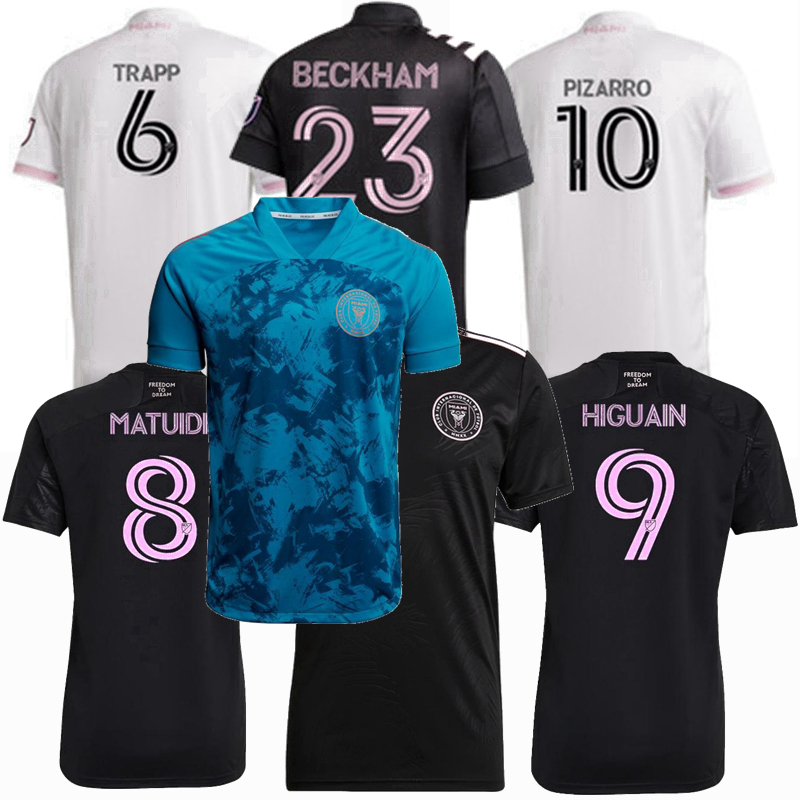 

2021 2022 Miami CF Soccer Jerseys Inter Matuidi HIGUAIN PIZARRO BECKHAM MLS 20 21 22 football men and kids shirt, 21/22 black