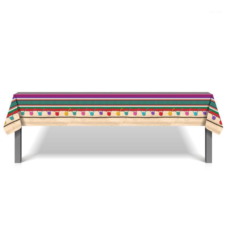 

Party Decoration 130*220cm Tablecloth Cinco De Mayo Favors Decorations Supplies Mexico Disposable Tableware Sets Tablecover