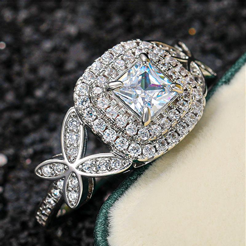 Wedding Rings PITUTU Arrival Women&#039;s Ring Luxury Jewelry For Women Exquisite Bow-knot Zircon Engagement Wholesale-image-706515488