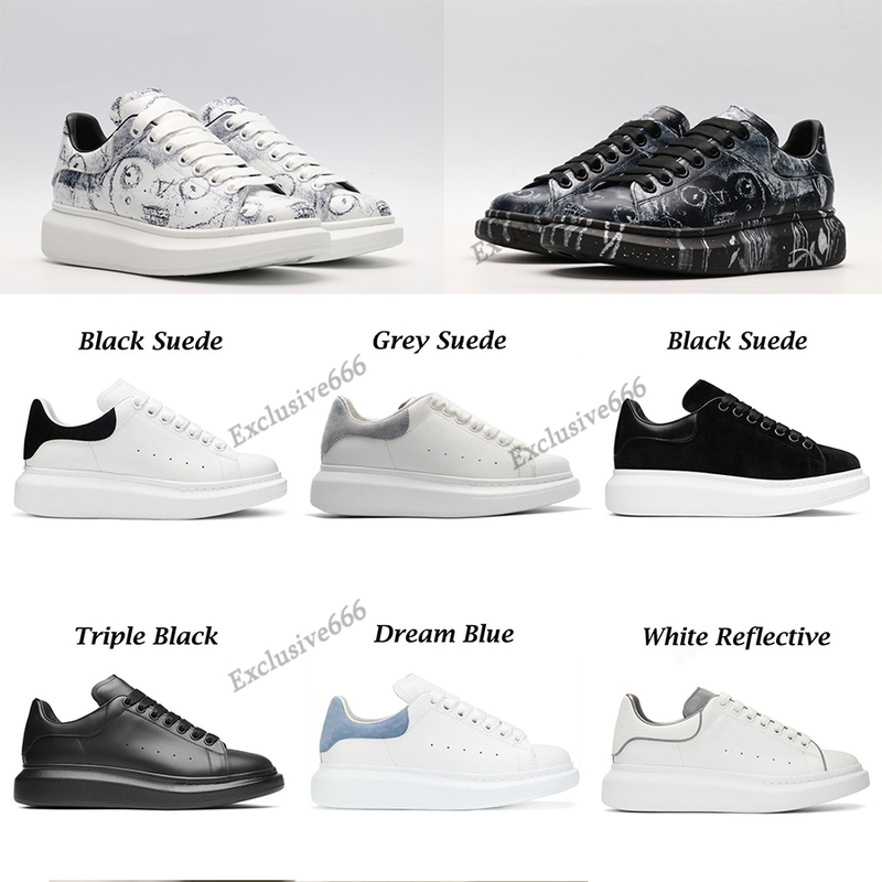 

With Box 2021 Graffiti designer alexander men women casual shoes espadrilles flats platform oversized sneaker shoe espadrille flat sneakers, No.1