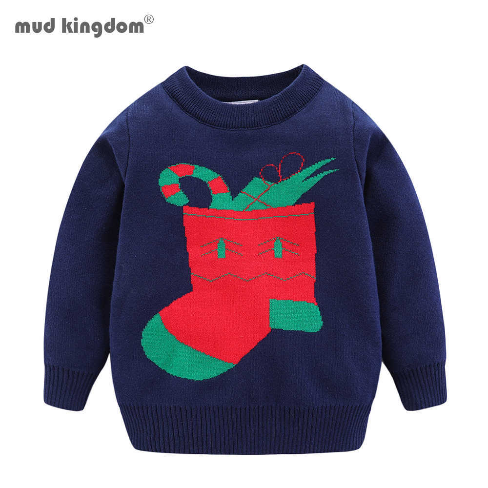 

Mudkingdom Boys Girls Sweaters Knitted Long Sleeve Pullover Kids Clothes 210615, Navy blue