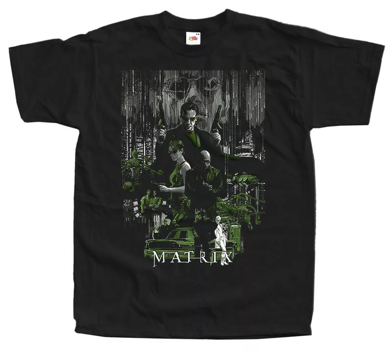 

MATRIX Poster v5 T SHIRT TEE Neo black all sizes  to 5XL, Mainly pictures