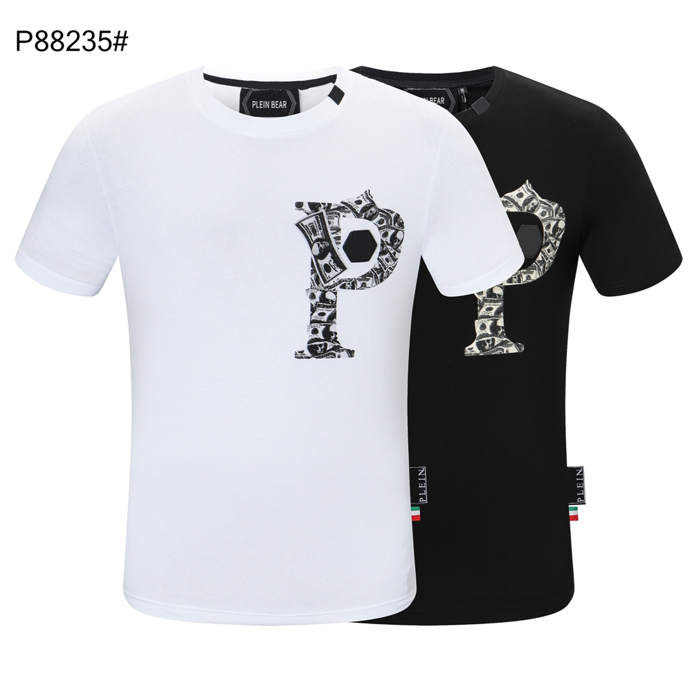 

PLEIN BEAR T SHIRT Mens Designer Tshirts Brand Clothing Rhinestone Skull Men T-shirts Classical High Quality Hip Hop Streetwear Tshirt Casual Top Tees PB 11246, Black