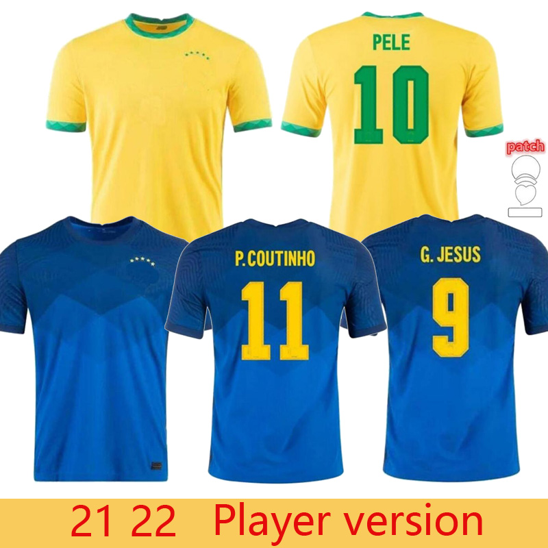 

Player version 2021 Camiseta futbol PAQUETA NERES COUTINHO bRAZILS football shirt FIRMINO JESUS soccer jersey MARCELO PELE 21 22 maillot de foot