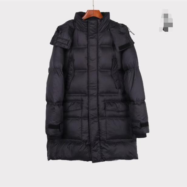 

New Mens Bomber Homme Parka Jassen Camouflage Outerwear Hooded Fourrure Manteau Down Jacket Coat, Black