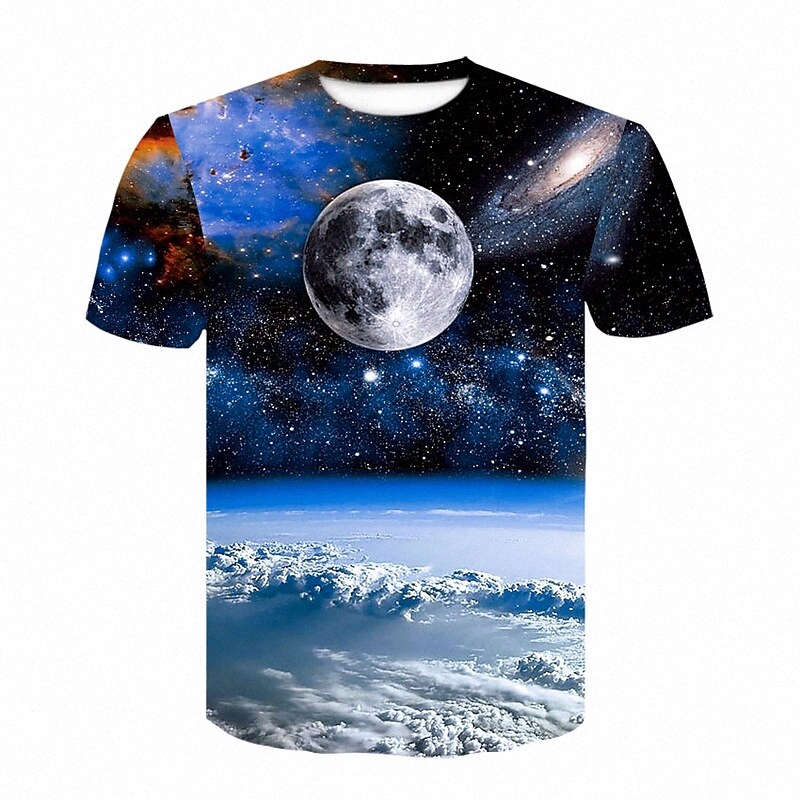 Men's T shirt Shirt 3D Print 3D Crew Neck Casual Daily Rivet Mesh Short Sleeve Regular Fit Tops Simple Blue / Summer 033c#