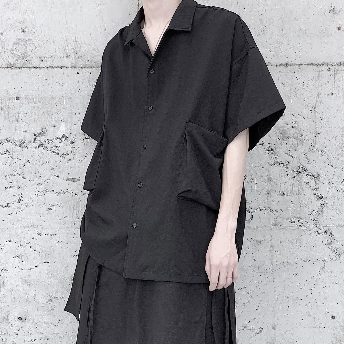 

Men's Casual Shirts Short-sleeved Hawaiian Loose Cotton Linen Fashionable Camisa Masculina French Cuff Mens Fashion TSE7, White