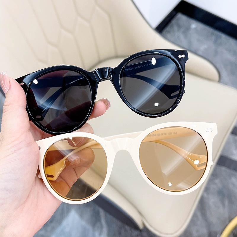 

Outdoor Eyewear Samjune Retro Vintage Round Men's Sunglasses Brand Designer Sun Glasses For Women Frame Black Lens Driving Eyeglasses