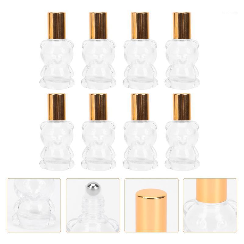 

Storage Bottles & Jars 8PCS Fillable Sub-packing Roller Bottle Clear Bear Roll-on Small Travel