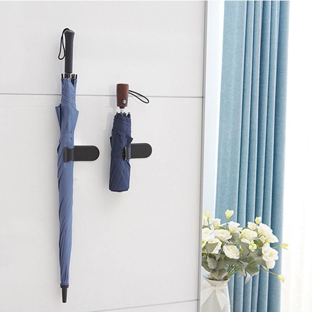 Umbrella Self Adhesive Hook Car Wall Rack Hanger Storage Holder Hanging Kitchen Bathroom Clothes Key Towel-image-689801922