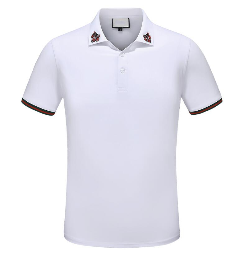 

2021ss summer lapel POLO shirt short-sleeved men's brand trend ins business half-sleeved t-shirt men M-3XL#16, 02