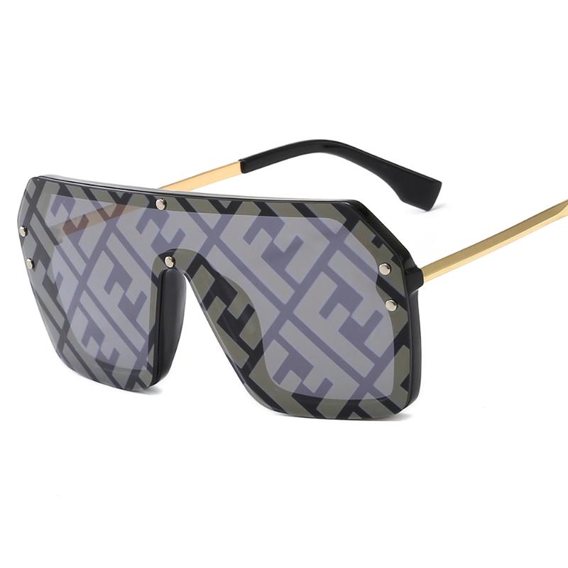 

Sunglasses Retro Glasses Men Luxury Ladies Big Frame Fashion Designer Brand Square Oversized F Letter UV400 Wholesale Bulk Women