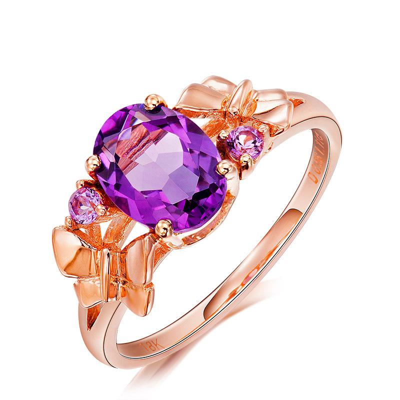

Cluster Rings Droplet Ring Sapphire Trendy Rose Gold Aquamarine Engagement Party Wedding Big For Women Gift Fine Anillos De Jewelry, Golden;silver