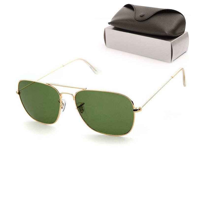 

Top Quality Womans Sunglasses Glass Lens Luxury Mens Sun glasses UV Protection men Designer eyeglass Metal hinge Fashion women spectacles wi, White;black