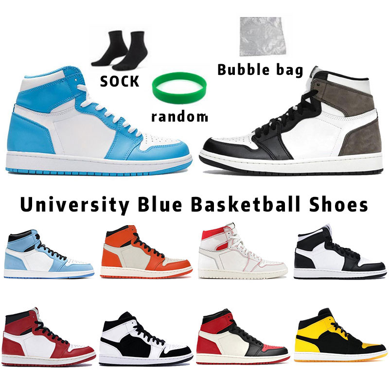 

Hyper Royal University Blue 1 1s Mens Basketball Shoes 4 4s Sail Obsidian UNC Silver Toe Black Cat Bred Pure Money Starfish Fire Red Men Sports Women Sneakers Trainers, Plum